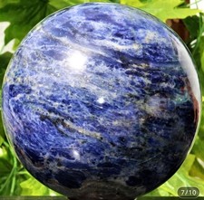 2.000 g 120 mm Durchmesser, natürliche blaue Sodalith Kristallkugel Edelstein Quarz Stein Kugel