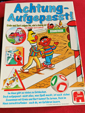 Achtung - Aufgepasst! Sesamstrasse Ernie & Bert - Brettspiel Jumbo 1997