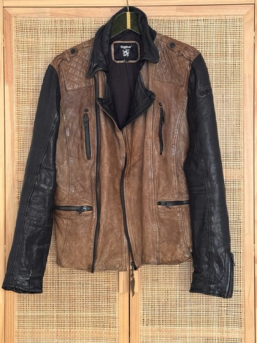 Vintage biker lederjacke - vintage,