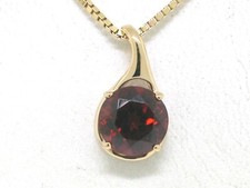 Granat Anhänger 585 Gelbgold