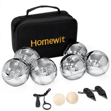 Boule Set 6 Metallkugeln a 720g Boulekugeln Petanque Boccia mit Tragetasche NEU