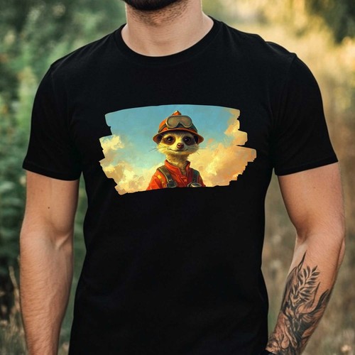 Herren shirt erdmännchen - herren,