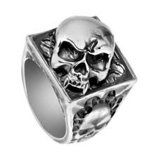 Ring mit totenkopf - mit, vampir