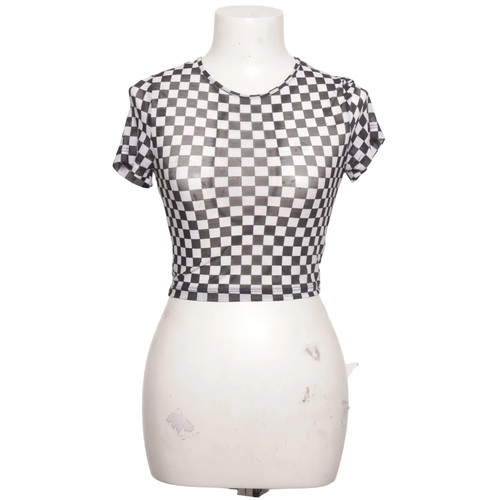 Divided crop top - by,
