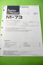 Service Manual für Pioneer M-73  ,ORIGINAL