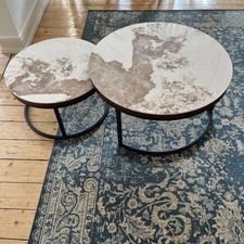 Couchtisch, 2er Set Moderne Wohnzimmertisch, Beistelltisch Couchtisch Sofatisc