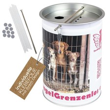 HMF Spendendose 100 mm INDIVIDUELLE Klebefolie Sammeldose Sammelbüchse