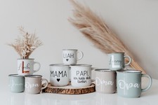 Personalisierte Tasse Emaille
