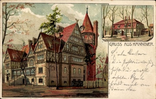 Litho hannover ansicht vom - hannover,,