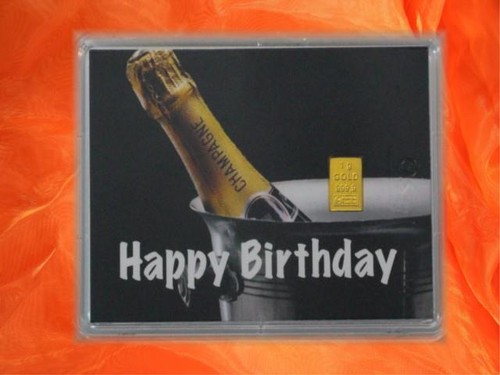 Champagner happy birthday gold - birthday,