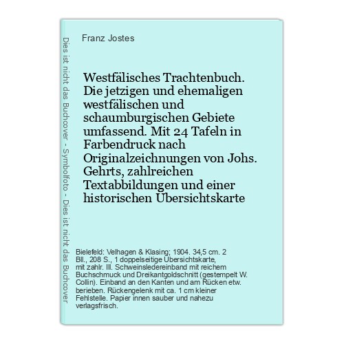Westfälisches trachtenbuch - westfälisches,