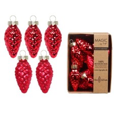 Christbaumschmuck Zapfen Glas