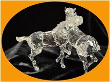 SWAROVSKI 627637 zwei Fohlen Pferde Kristall Bleikristall Figur ohne OVP Macke