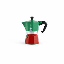 Bialetti Espressokocher La Mokina Italia 1 Tasse Espressokanne Aluminium Bunt