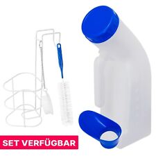 Urinflasche für Männer & Frauen 1000ml ARNOMED Urinflaschen Set Halterung Bürste