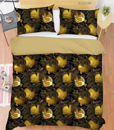 Granatapfel blatt muster - 3d,