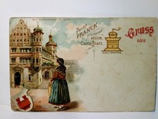 Rothenburg. Gruss aus., Aecht Franck anerkannt Bester Caffee - Zusatz. Alte Ansi