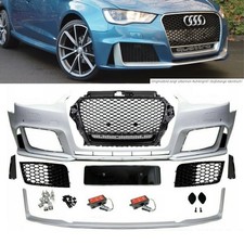 Sport Stoßstange vorne + Wabengrill Schwarz passt für Audi A3 8V 12-16 kein RS3