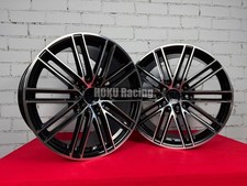 4X 20 Zoll 5X130 GTS Style Felgen 9,5J + 11J Schwarz für Porsche Panamera Taycan