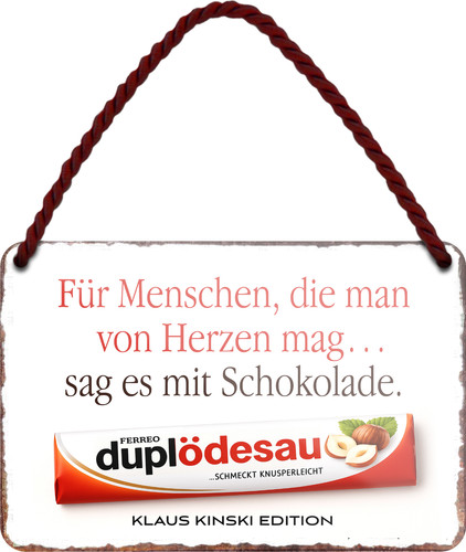 Blechschild für menschen - blechschild,