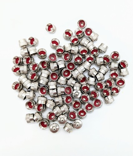 100x ventilkappe metall mit - 100x,