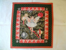 Patchwork Engel ELFE Tischdecke / Wandbehang gefüttert Westfalenstoffe Christmas