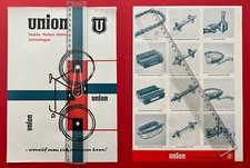 Reklame Prospekt UNION Fröndenberg Ruhr um 1960 Fahrrad Pedale Narben   ( F22323