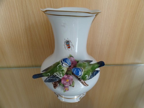 Vase mit blaumeisen - vase,