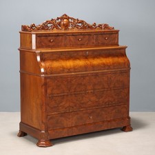 Antiker Biedermeier Klappe Mahagoni Österreich-Ungarn XIX Jhd Originell