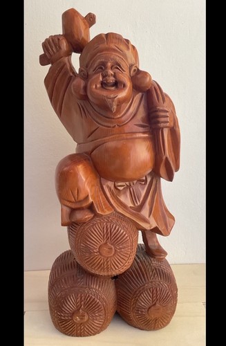 Xxl buddha holzfigur skulptur - buddha,