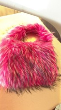 Neue Kunstfell Tasche Pink