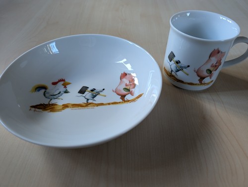 Kinder gedeck porzellan motiv - gedeck,
