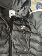Schwarz/ Weiße Adidas Jacke 
