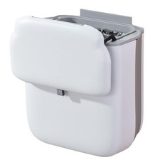 10L Mülleimer Komposteimer Küche mit Deckel Hängend Abfalleimer Behälter Weiß