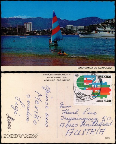 Postcard acapulco juárez - acapulco, de