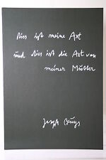 Joseph Beuys: Originalgrafik