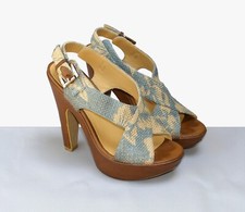 Cafe Noir Sommerschuhe, Sandalen, hohe Absätze & Plateau in Holzoptik Gr. 38