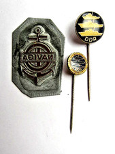 3 GST-Abzeichen SCHIFFSMODELLBAUSPORT: NAVIGA / Abzeichen 3 Boote / Min. Gold-C