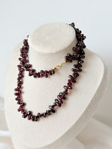 Vintage granat kette cm - vintage,