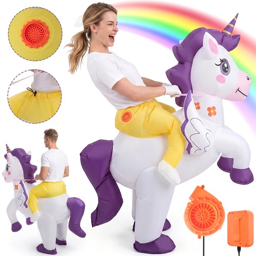 Aufblasbares einhorn kostüm - aufblasbares,
