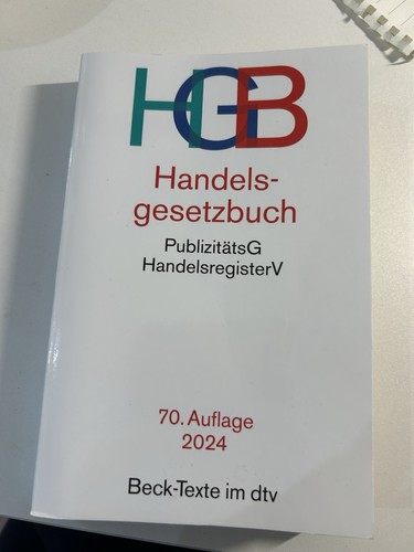 Hgb handelsgesetzbuch - hgb,