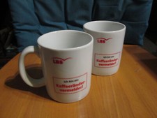 2 st kaffeetasse werbung lbs