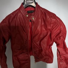Lederjacke rot Echtleder