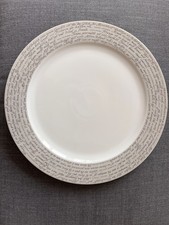 Großer Teller/Platzteller von Rosenthal, weiß/grau, 30 cm