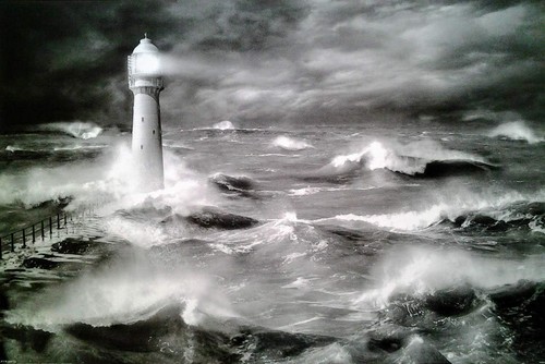 Leuchtturm tosender see - tosender,