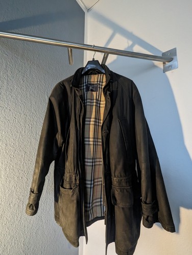 Burberry vintage lederjacke - burberry,