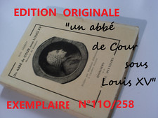 "Un abbé de Cour sous Louis XV" -Jean Comoy 1959 -E.O.