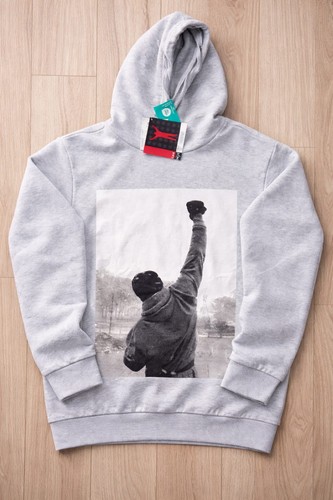 Rocky balboa hoodie grau neu - hoodie,