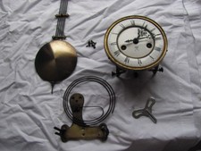 Uhrwerk komplett Gustav Becker Antik Funktioniert Porzelanzifferblatt guter Zust