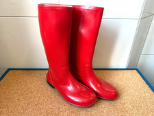 Elegante Form: Sneakers Damen Gummistiefel Regenstiefel ROT 40 - 